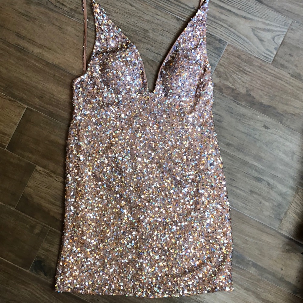 Group USA Camille La Vie sequin dress